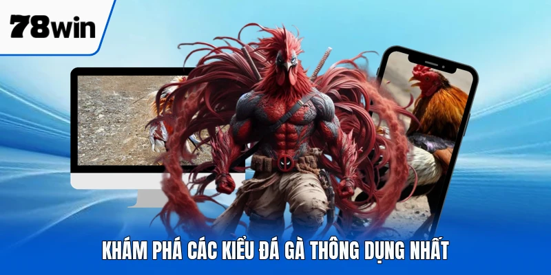 Khám phá các kiểu đá gà thông dụng nhất